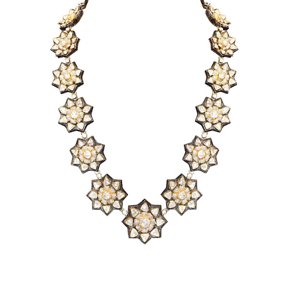 Periwinkle Polki Necklace Set