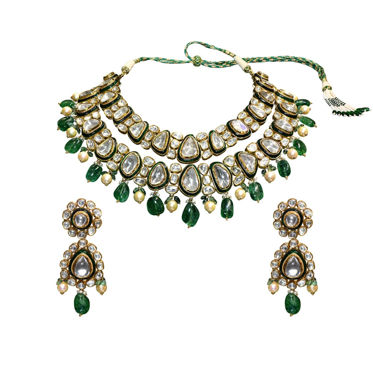 Warrior Princess Polki Necklace Set