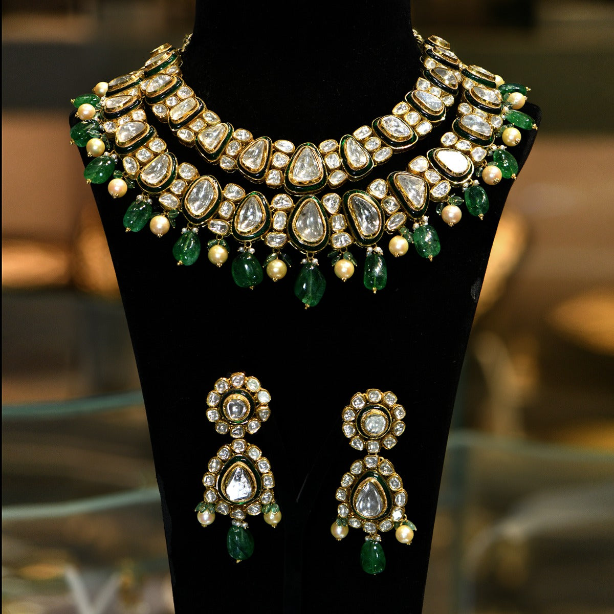 Warrior Princess Polki Necklace Set