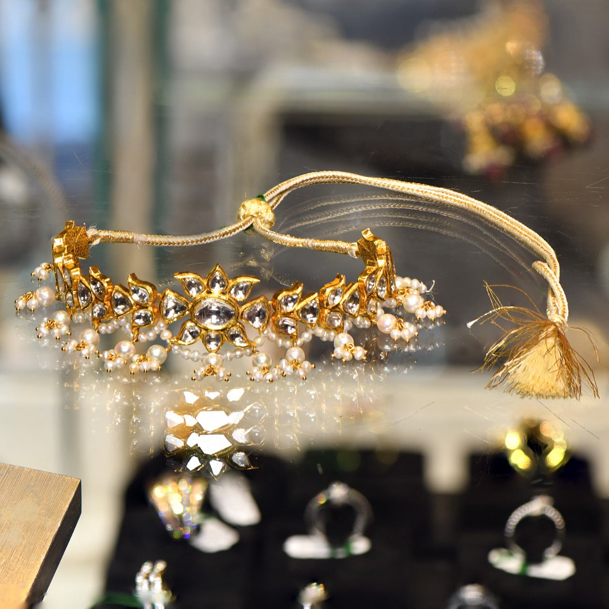 Fresh Bloomed Polki Choker