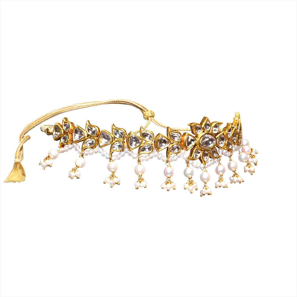 Fresh Bloomed Polki Choker