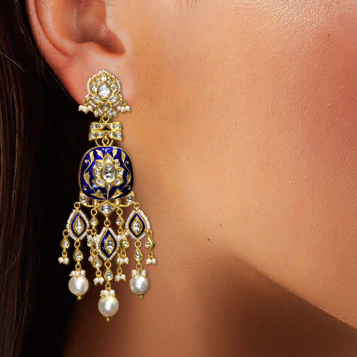 Queen's Pride Polki Necklace Set