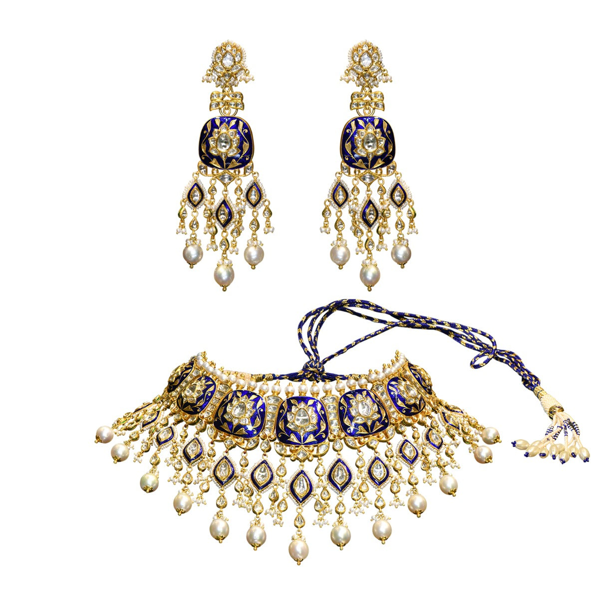 Queen's Pride Polki Necklace Set