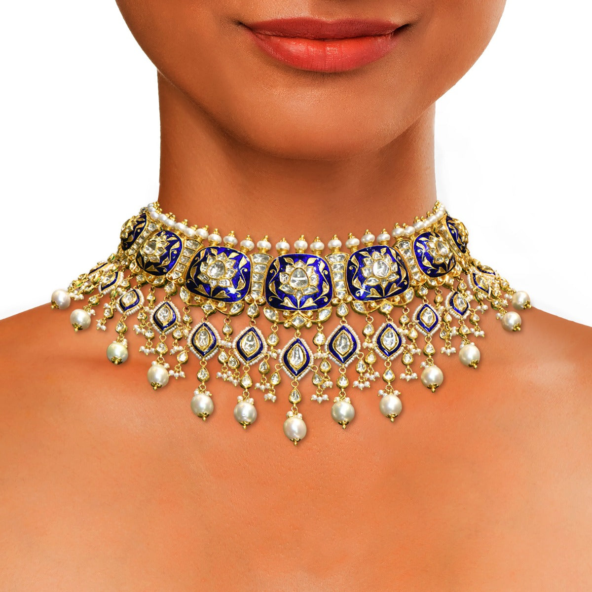 Queen's Pride Polki Necklace Set