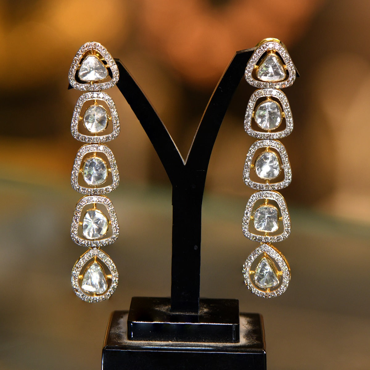 Evening Dazzle Polki Necklace Set