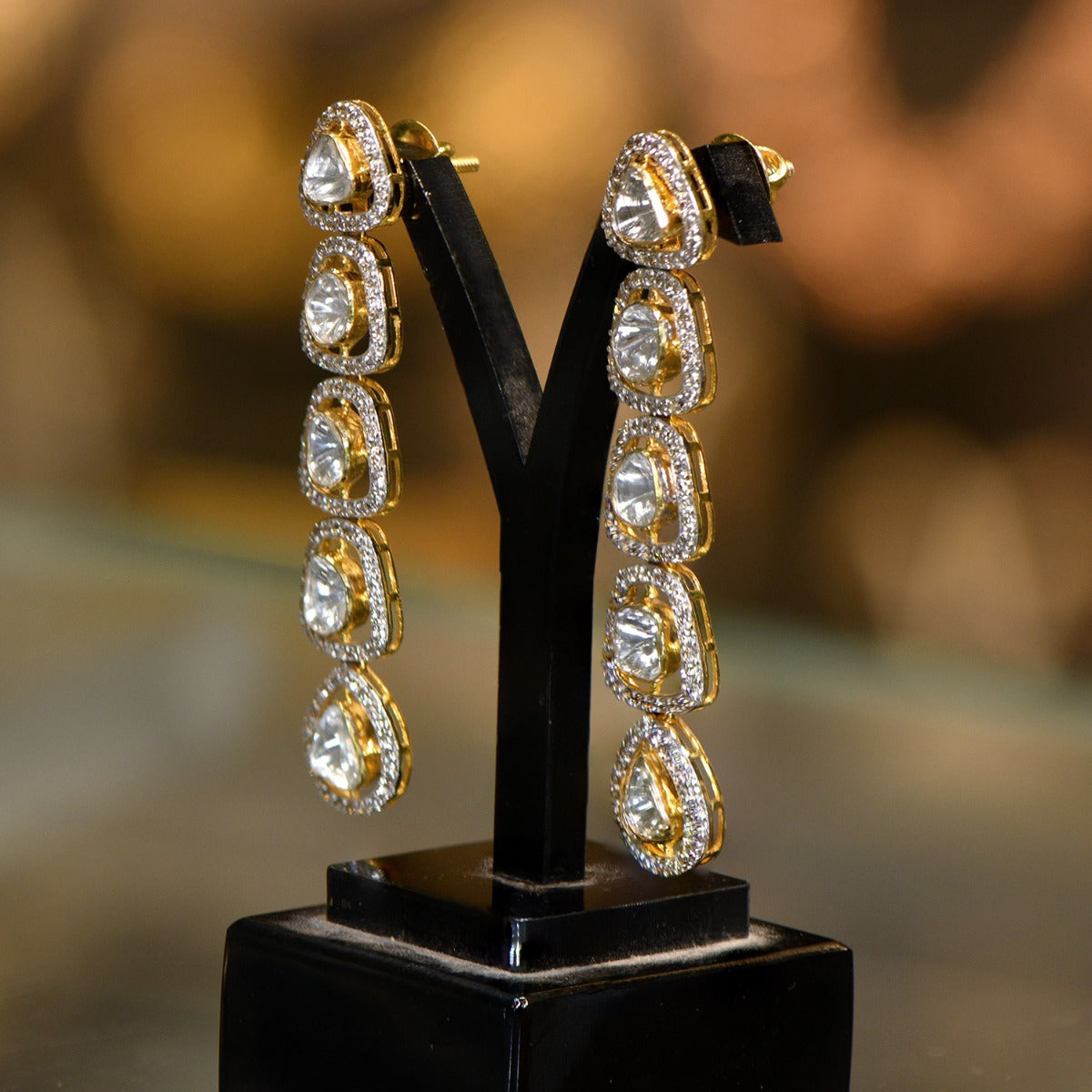 Evening Dazzle Polki Necklace Set