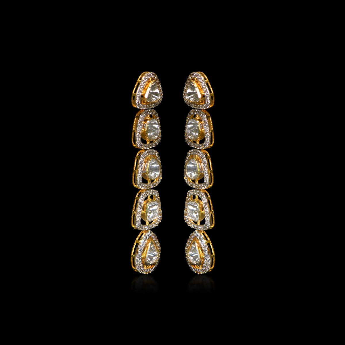 Evening Dazzle Polki Necklace Set