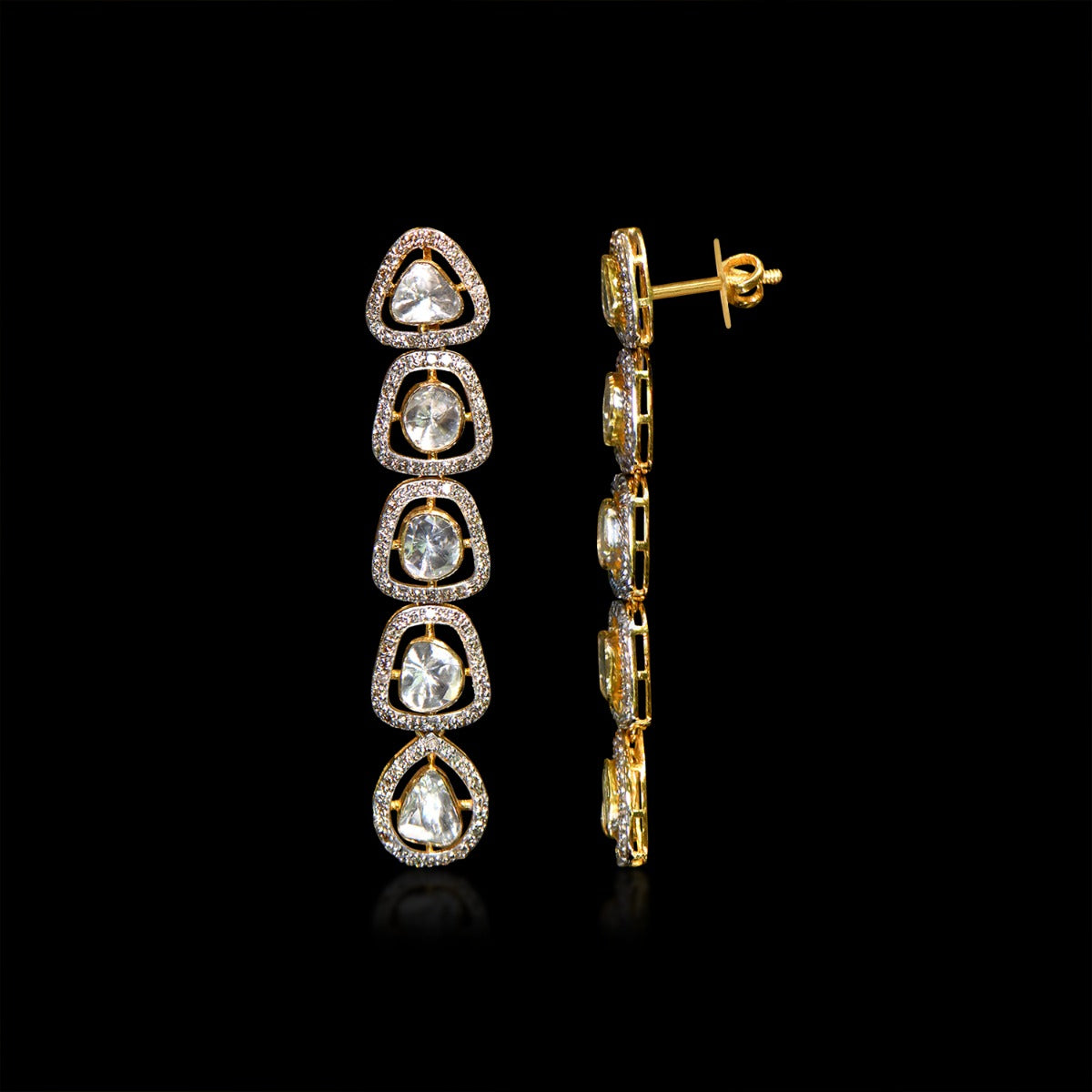 Evening Dazzle Polki Necklace Set