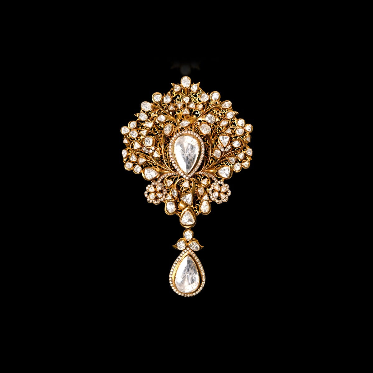 Hanging Head Polki Pendant