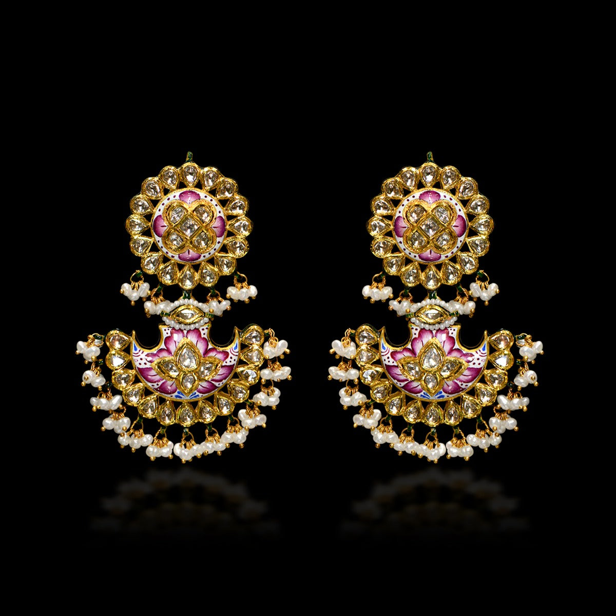 Gorgeous Paisley Polki Necklace Set