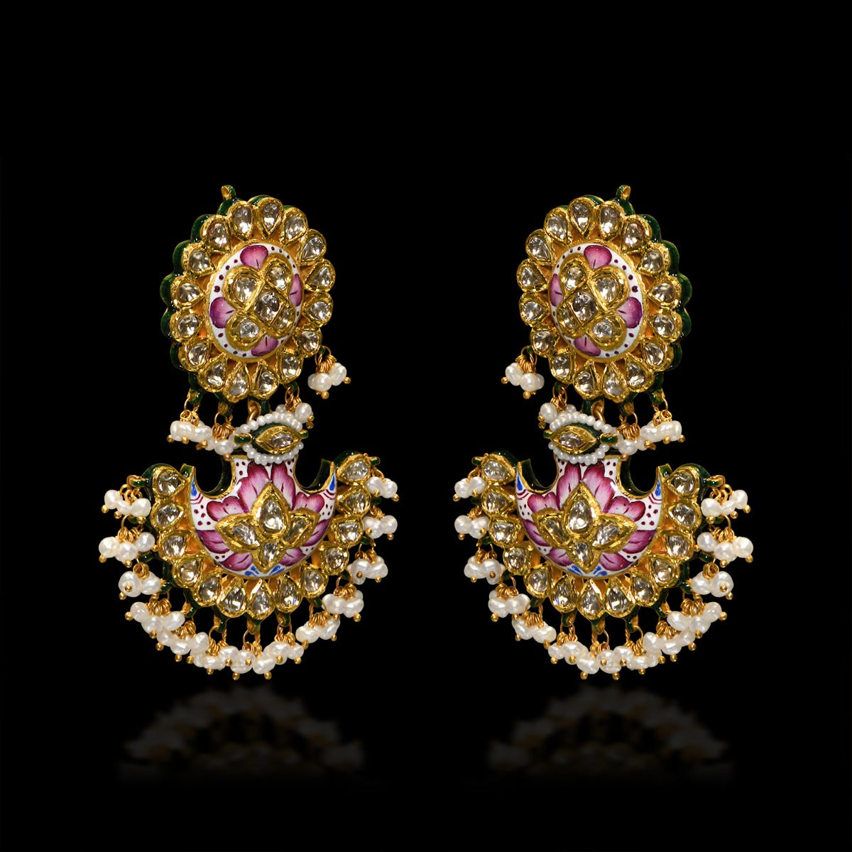 Gorgeous Paisley Polki Necklace Set