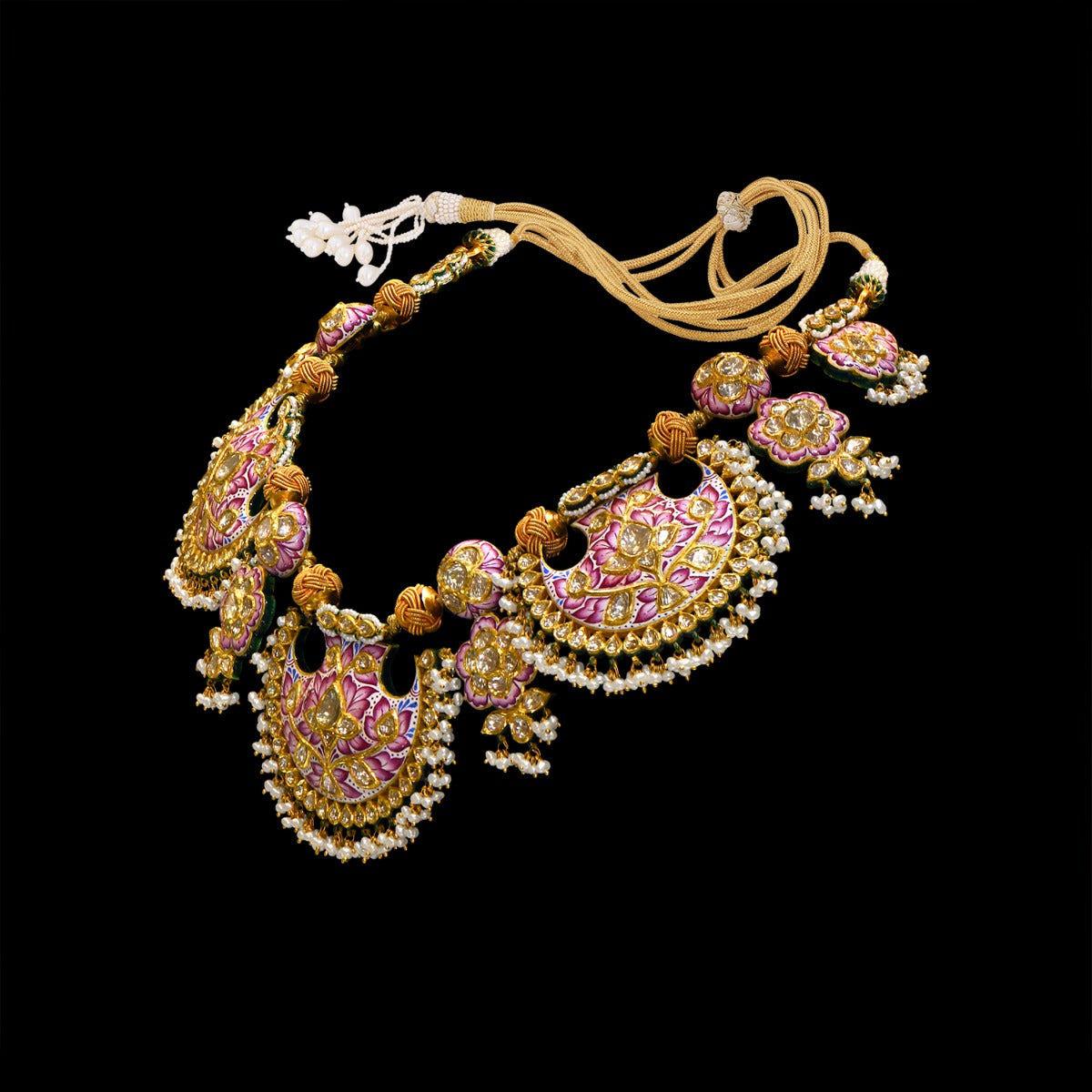 Gorgeous Paisley Polki Necklace Set