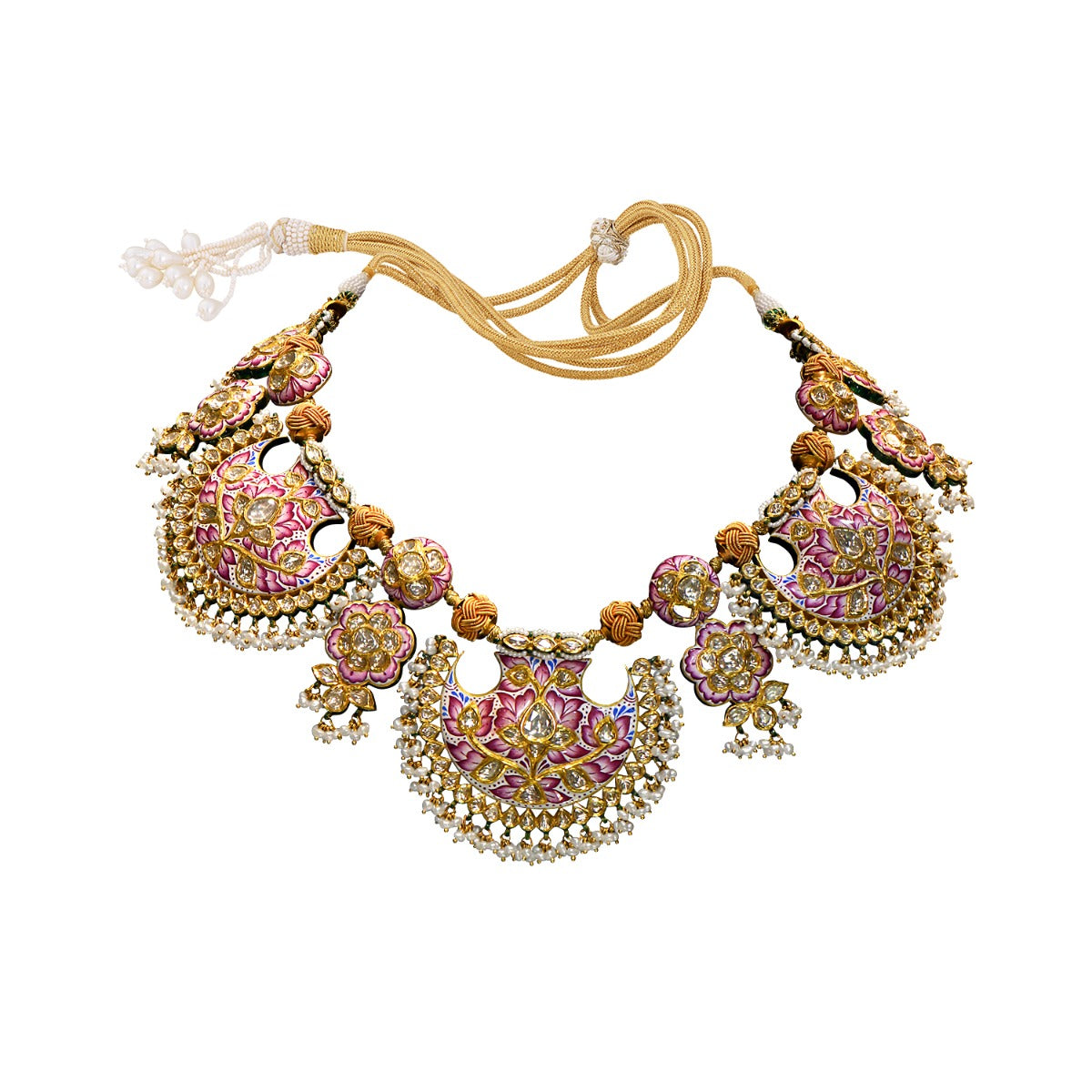 Gorgeous Paisley Polki Necklace Set