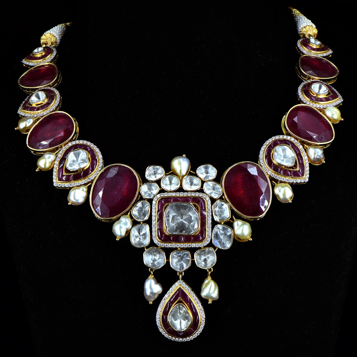 Traditional Legacy Polki Necklace Set