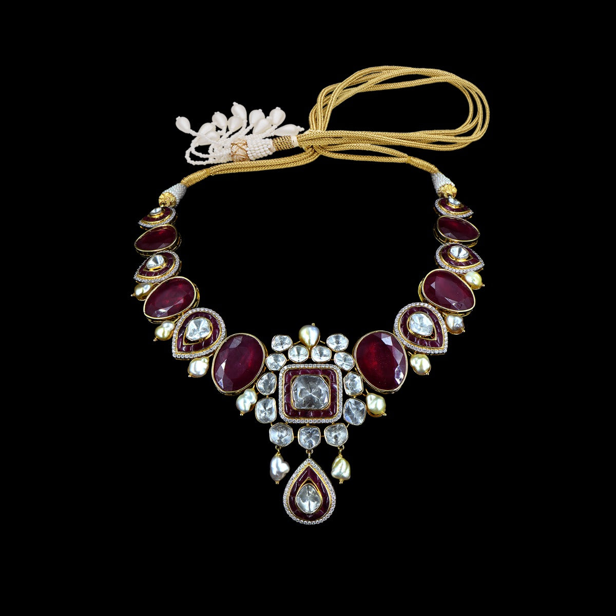 Traditional Legacy Polki Necklace Set