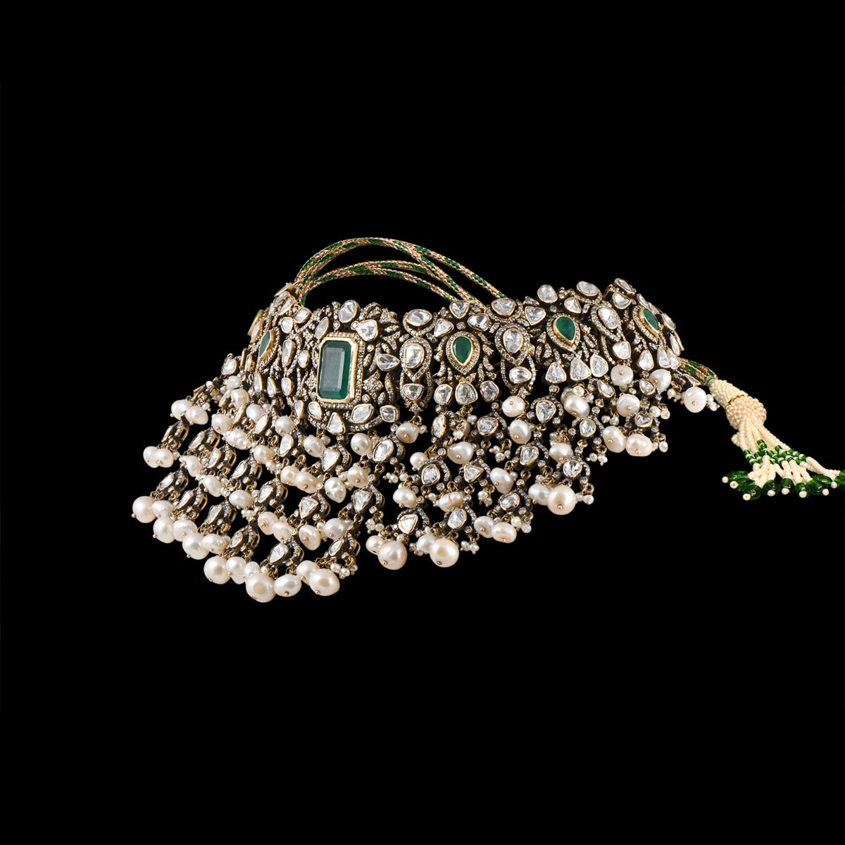 Crescent Cluster Polki Set