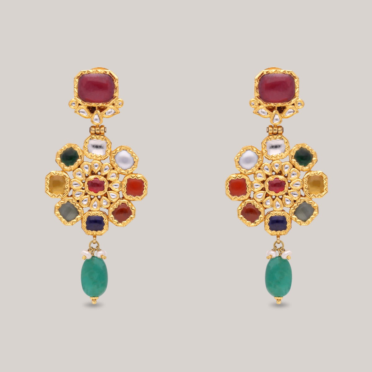 Nyala Polki Necklace Set