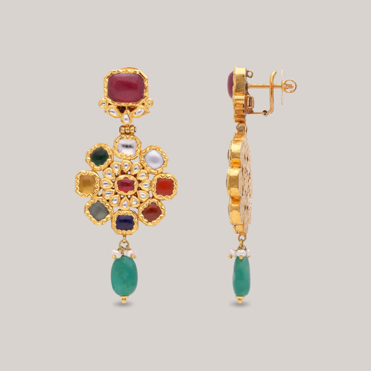 Nyala Polki Necklace Set