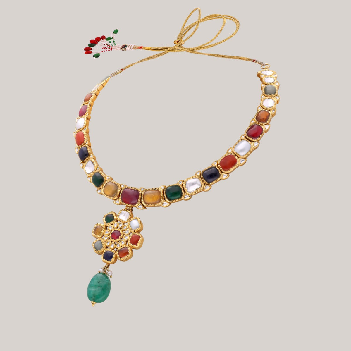 Nyala Polki Necklace Set