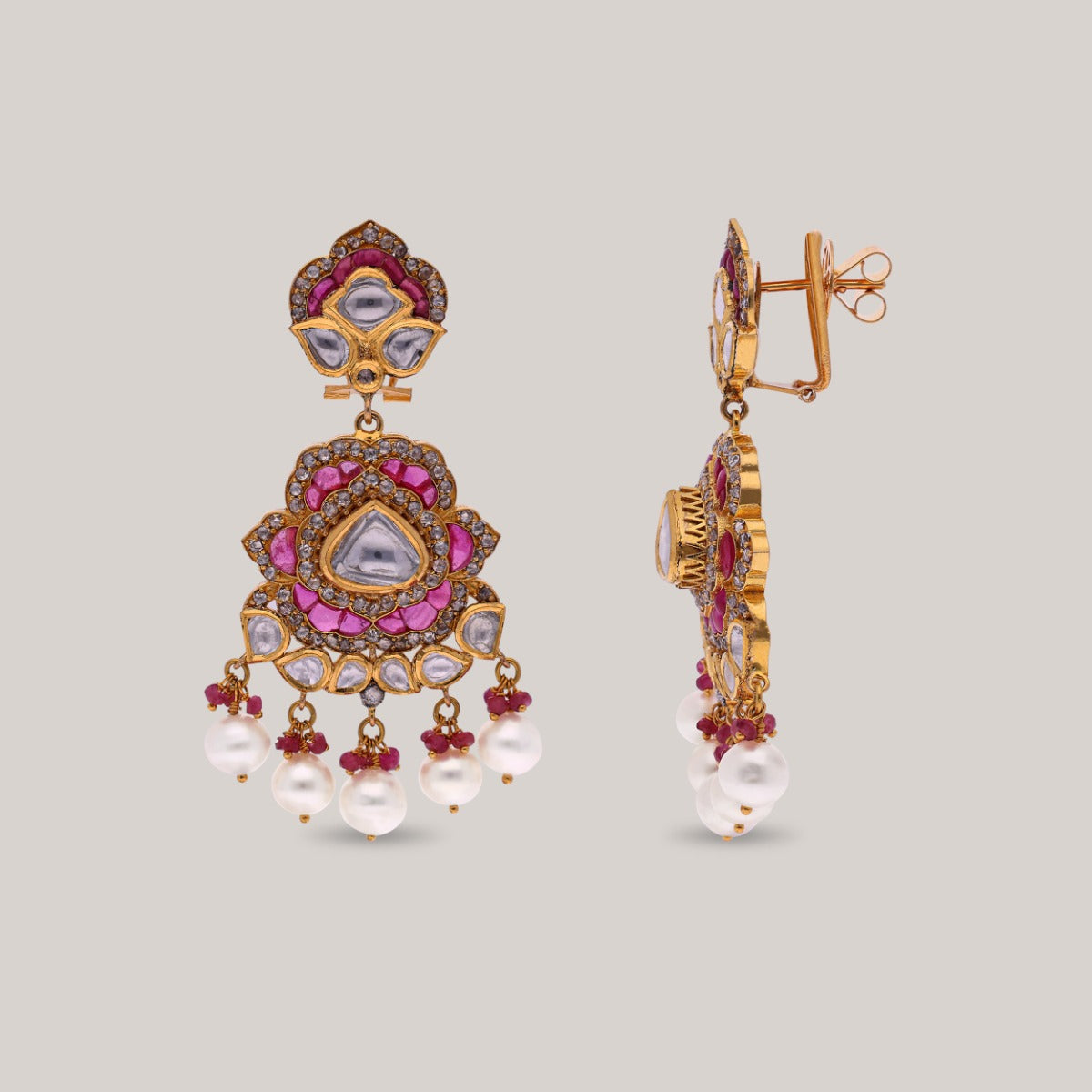 Regal Bloom Polki Necklace Set
