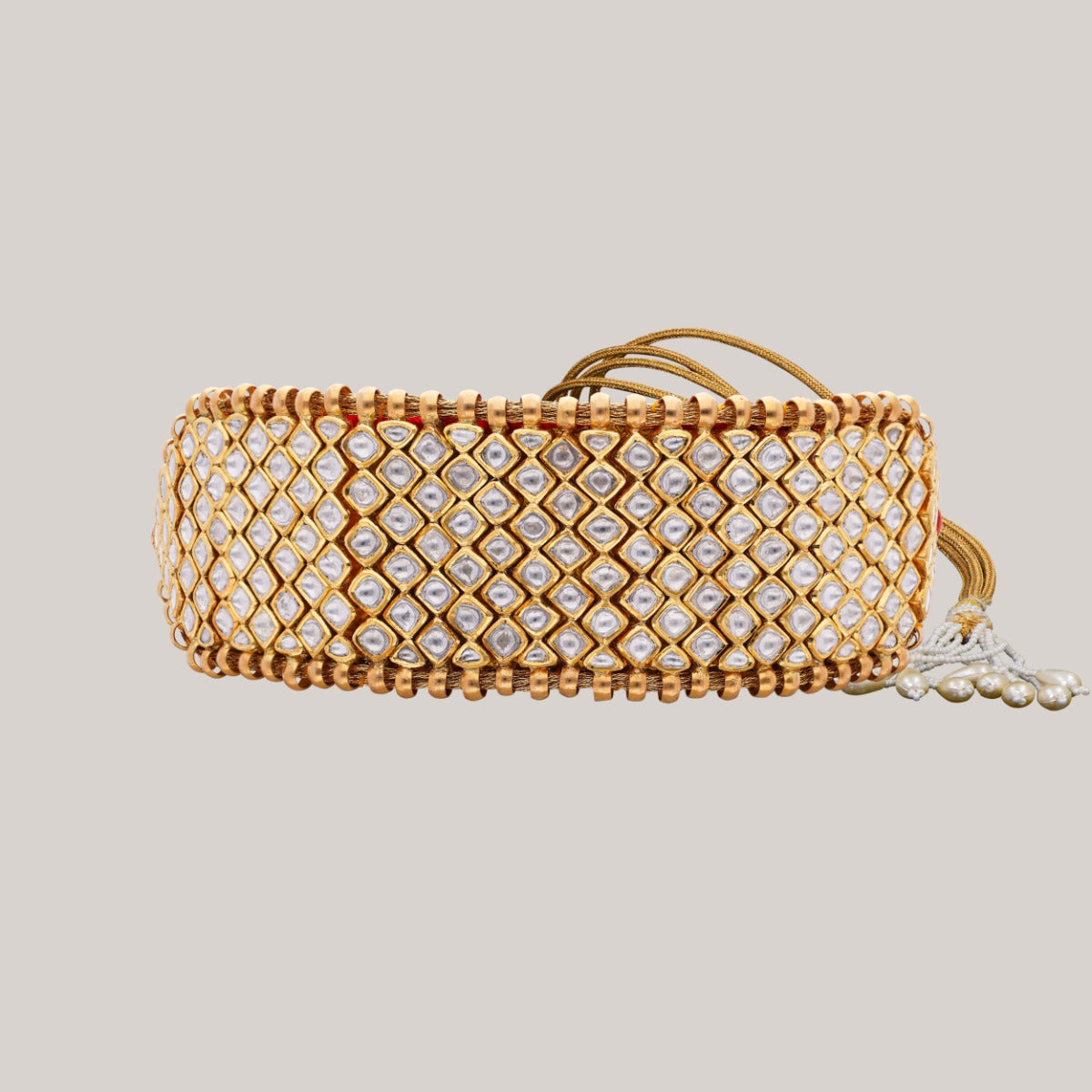 Radiant Mesh Polki Choker
