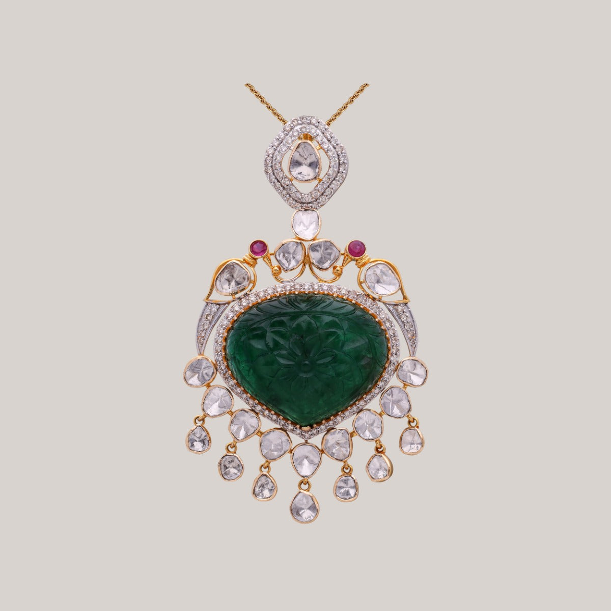 Regal Verdance Polki Pendant