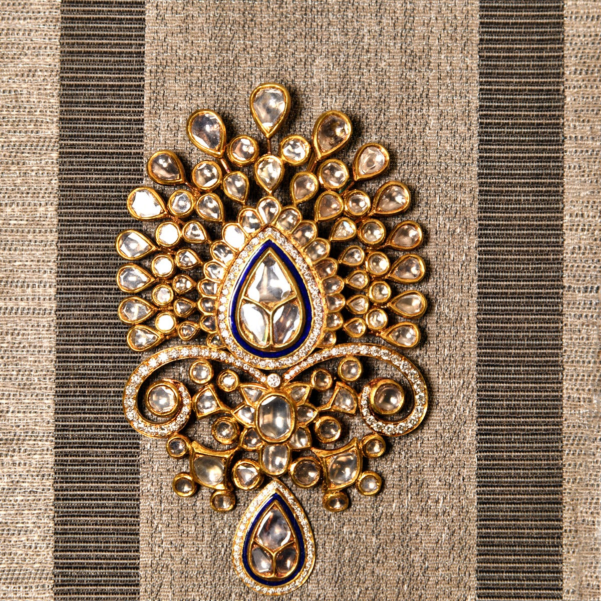 Flower Bed Polki Pendant