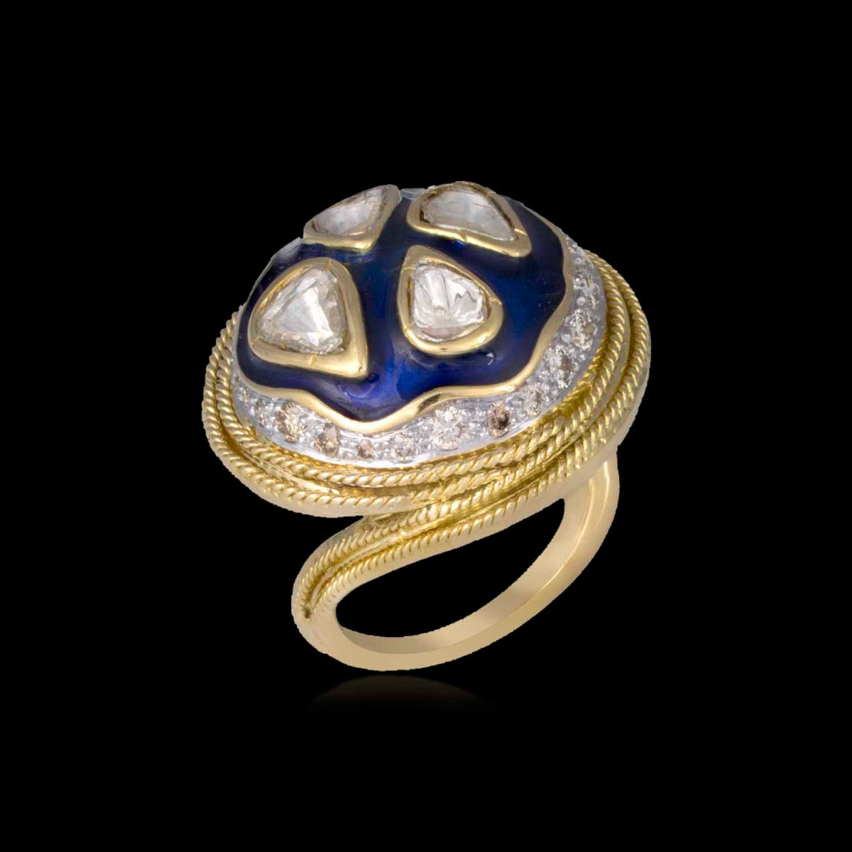 Royal Blue Cone Ring