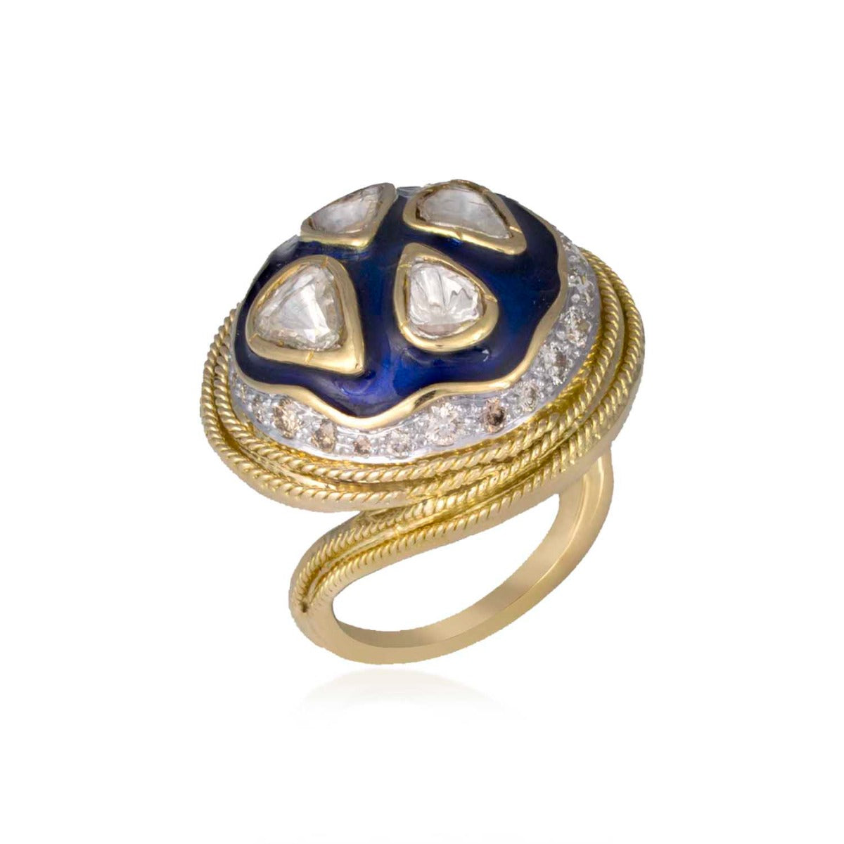 Royal Blue Cone Ring