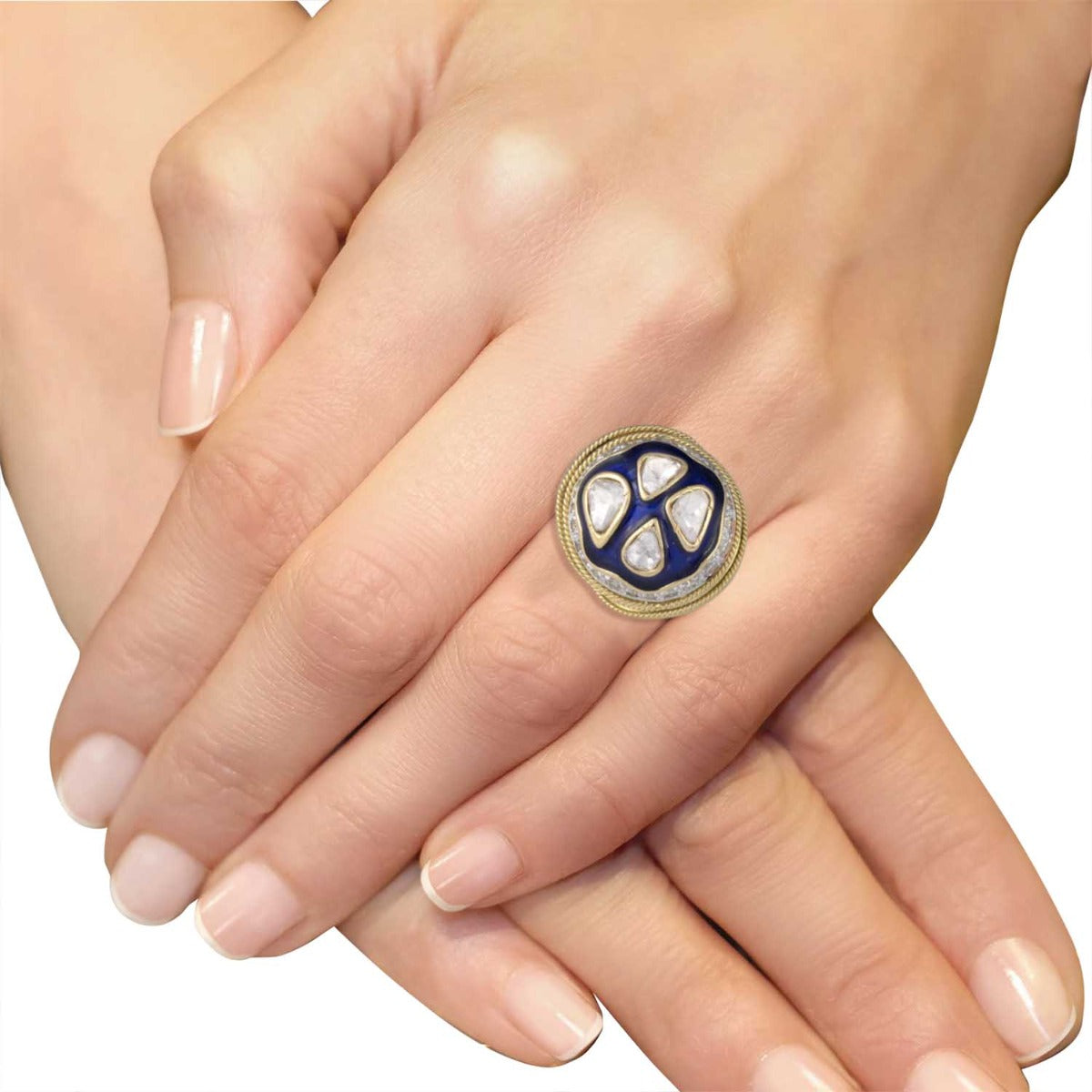 Royal Blue Cone Ring