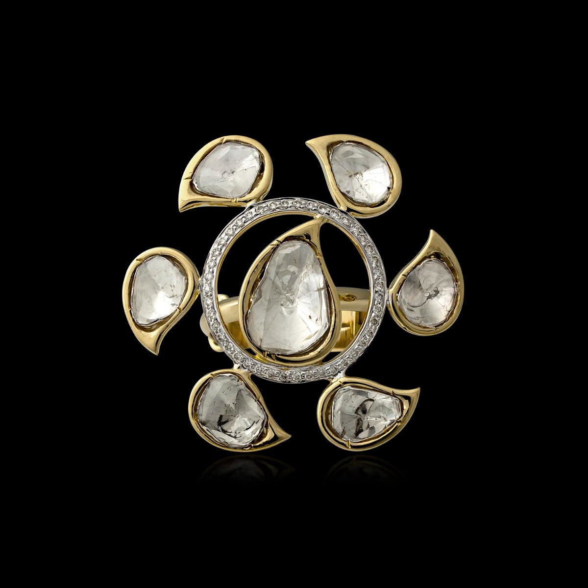 Pedestal Floral Ring