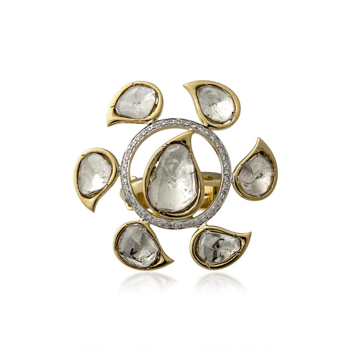 Pedestal Floral Ring