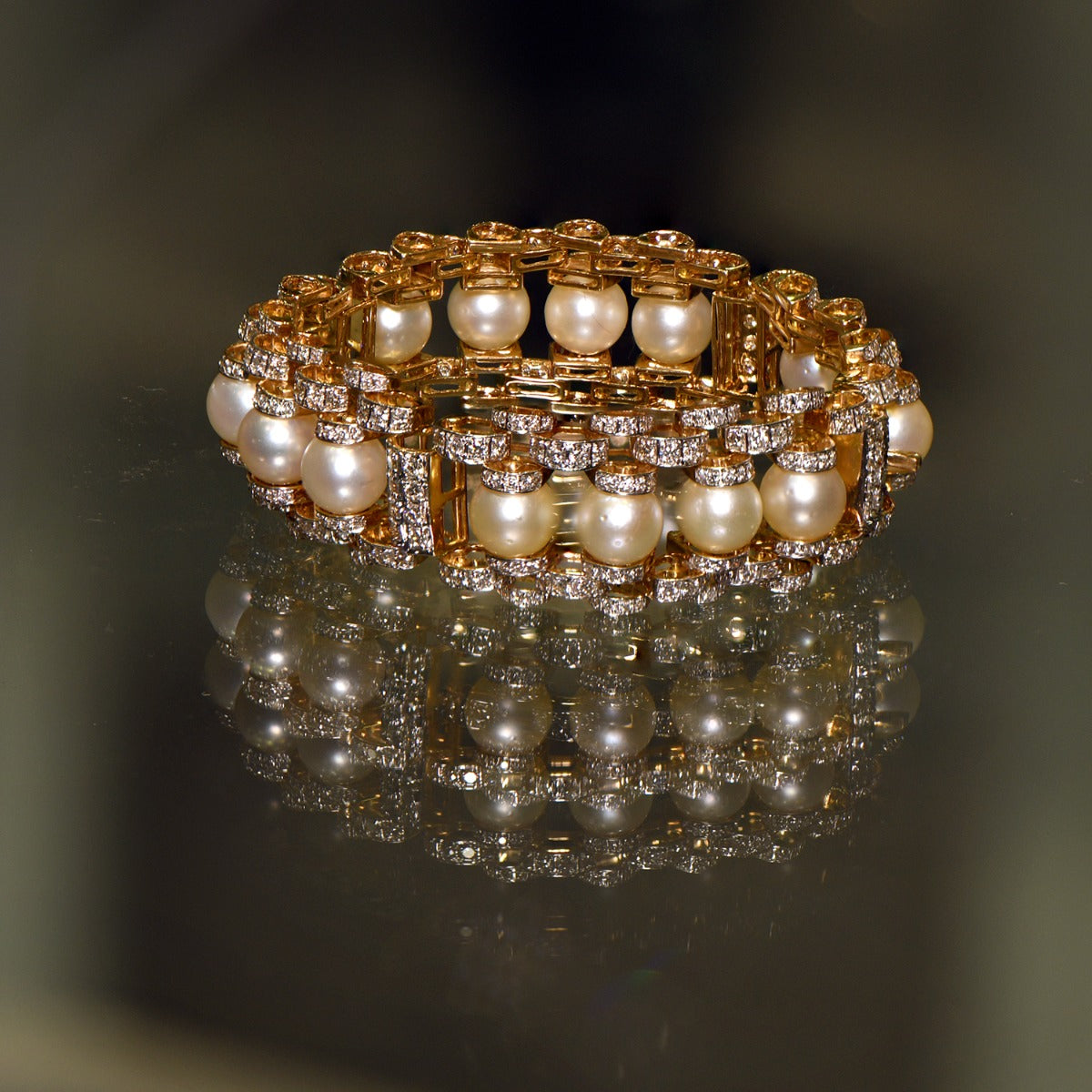 Pearls Sprung Diamond Bracelet