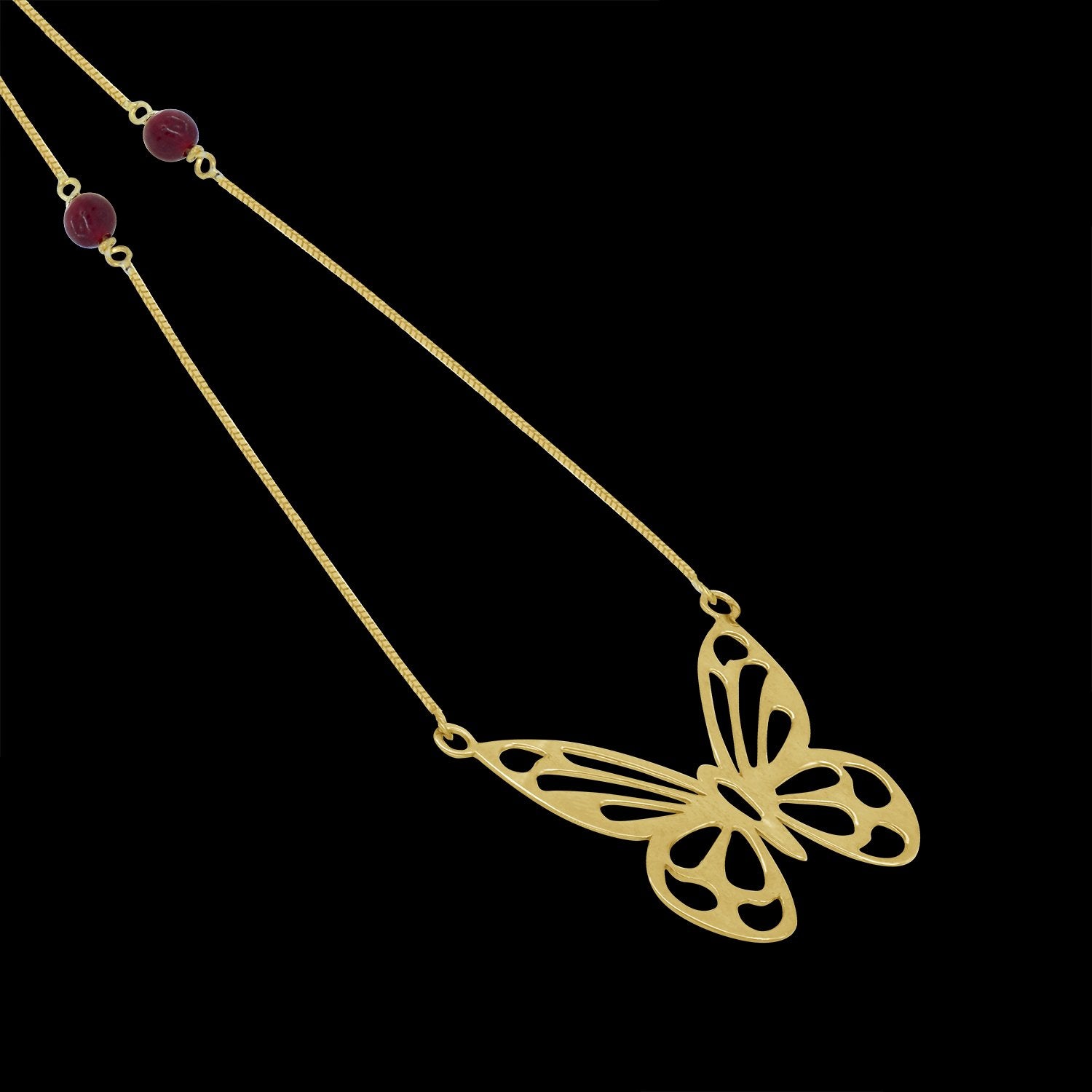 Perched Butterfly Necklace