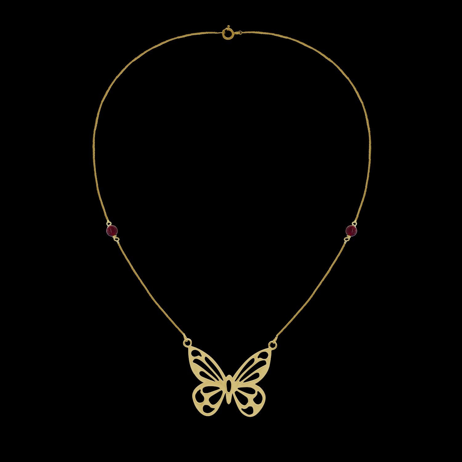 Perched Butterfly Necklace