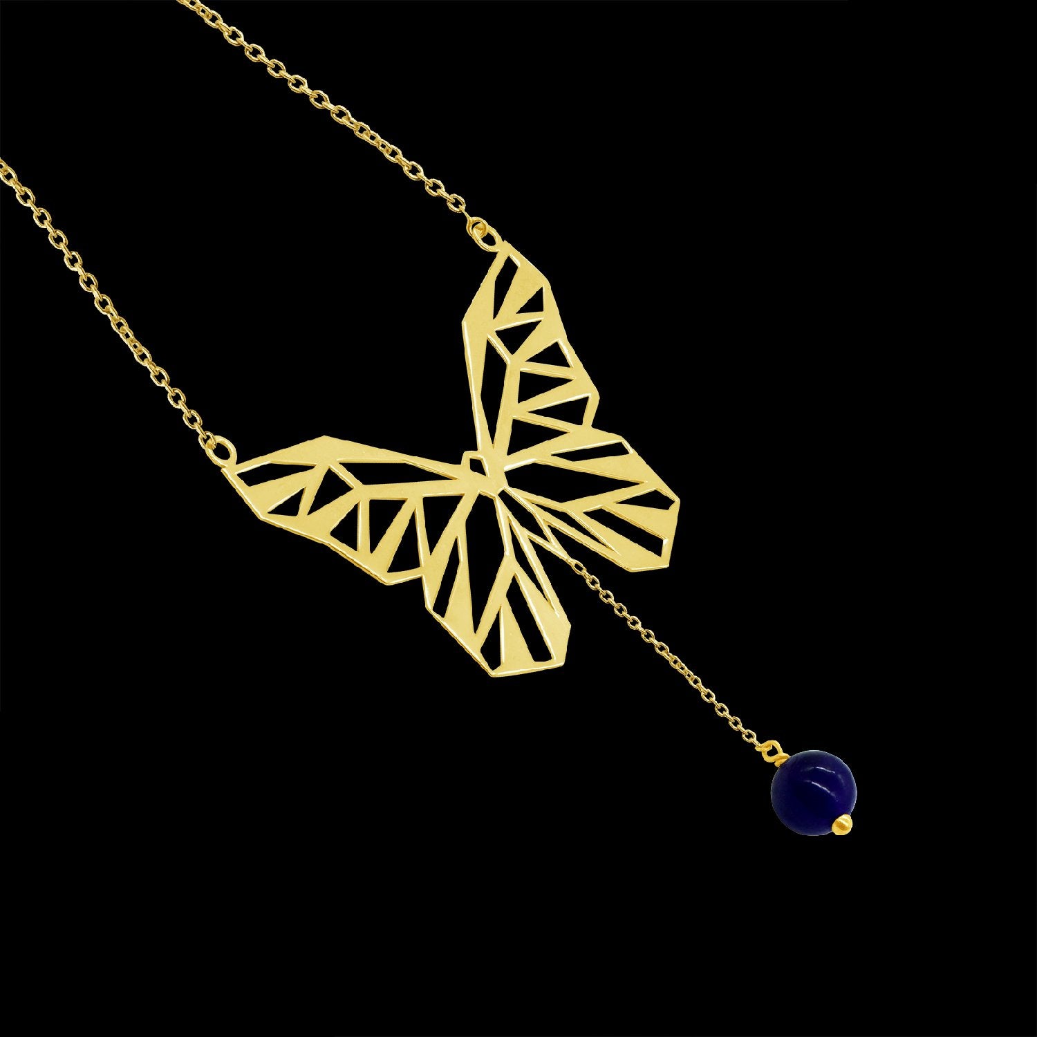 Tendril Butterfly Necklace