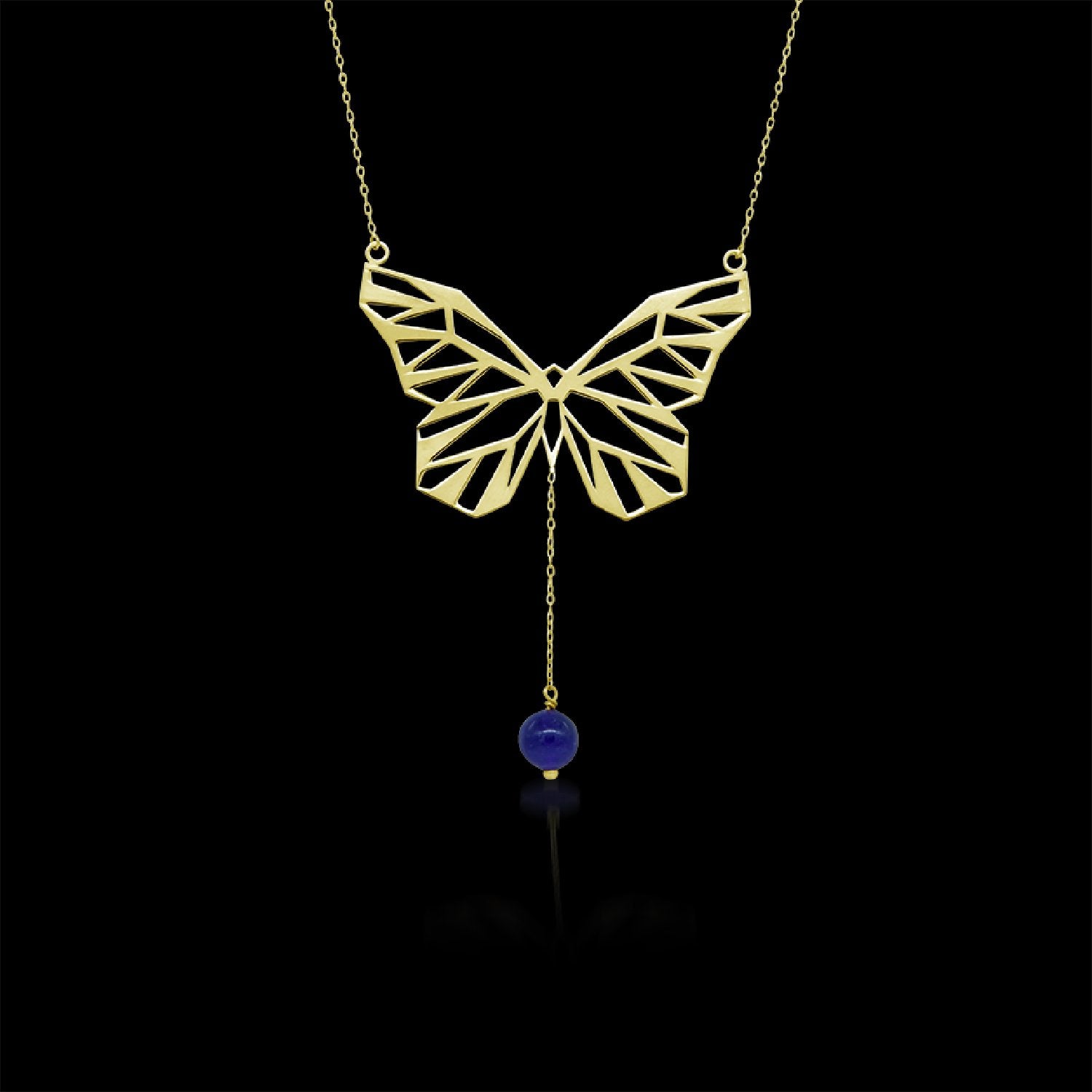Tendril Butterfly Necklace