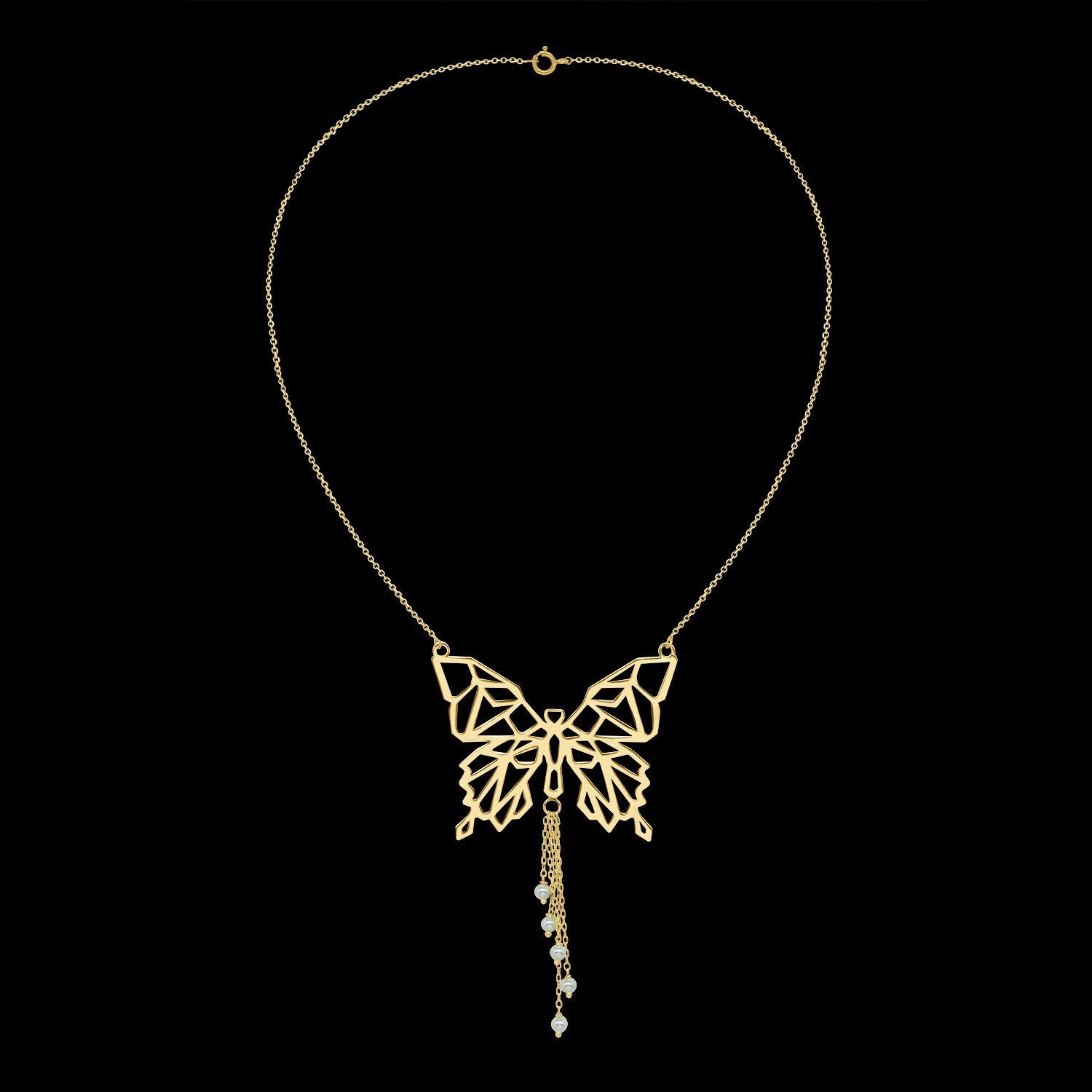 Sparkling Butterfly Necklace