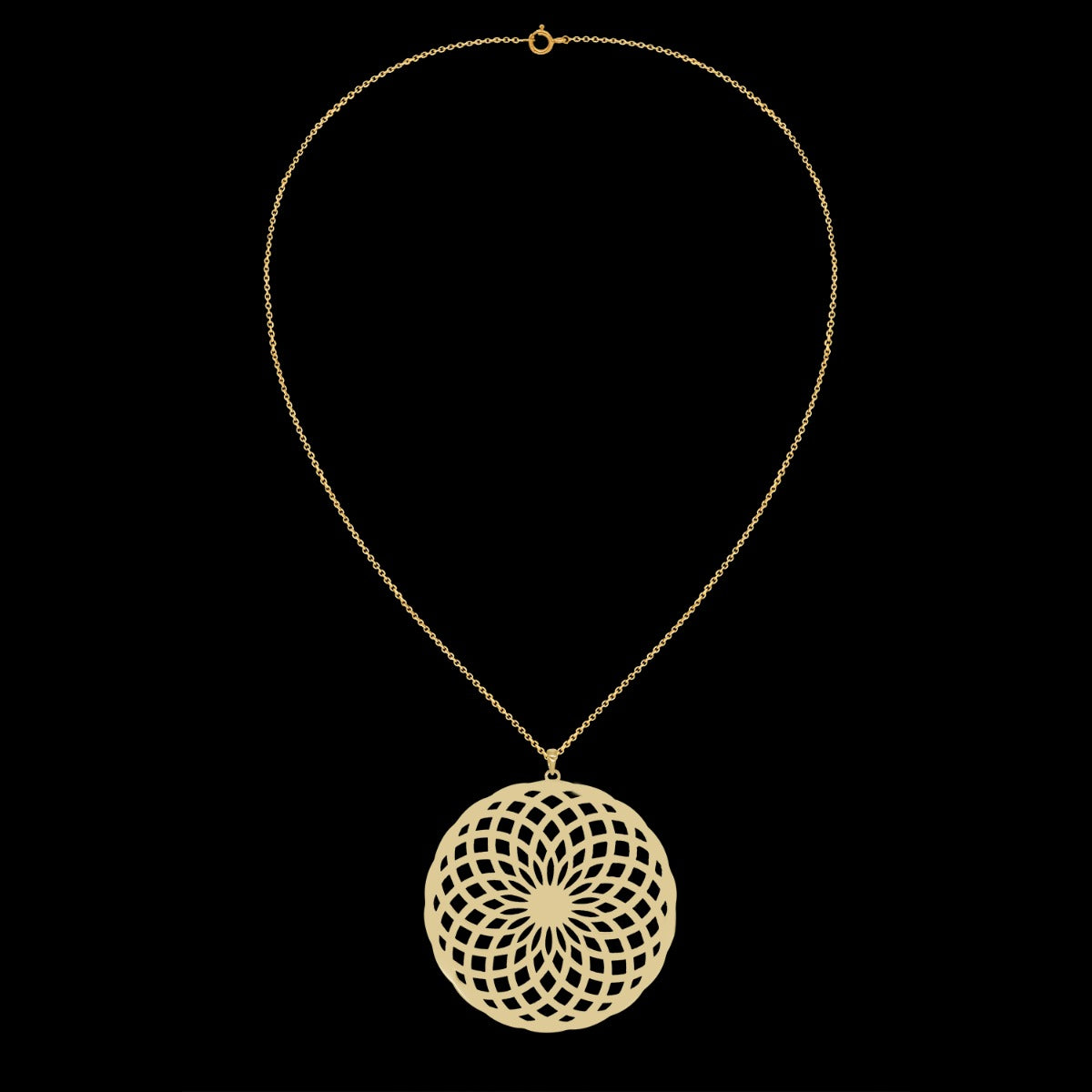 Swirl Floret Chain Necklace