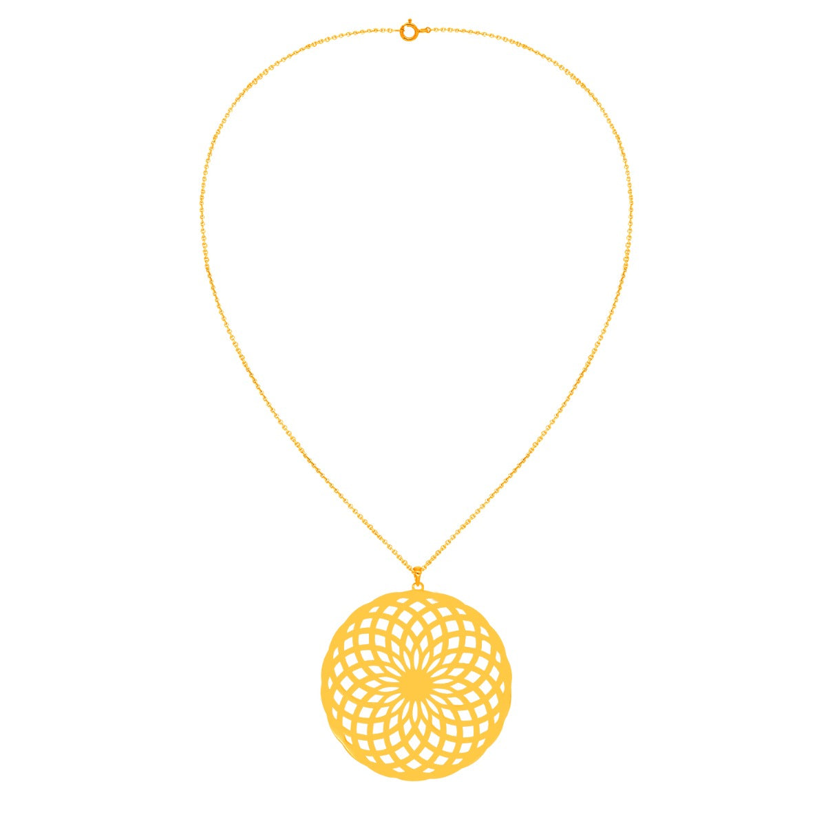 Swirl Floret Chain Necklace