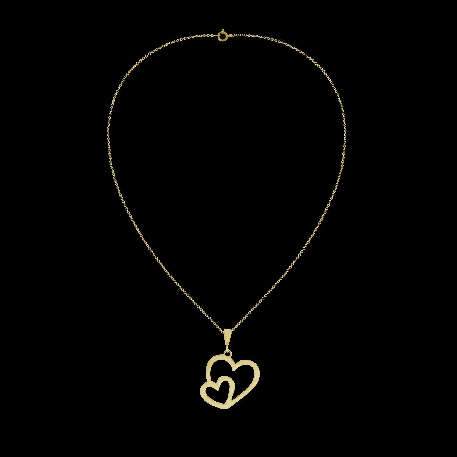 Heart In Heart Necklace