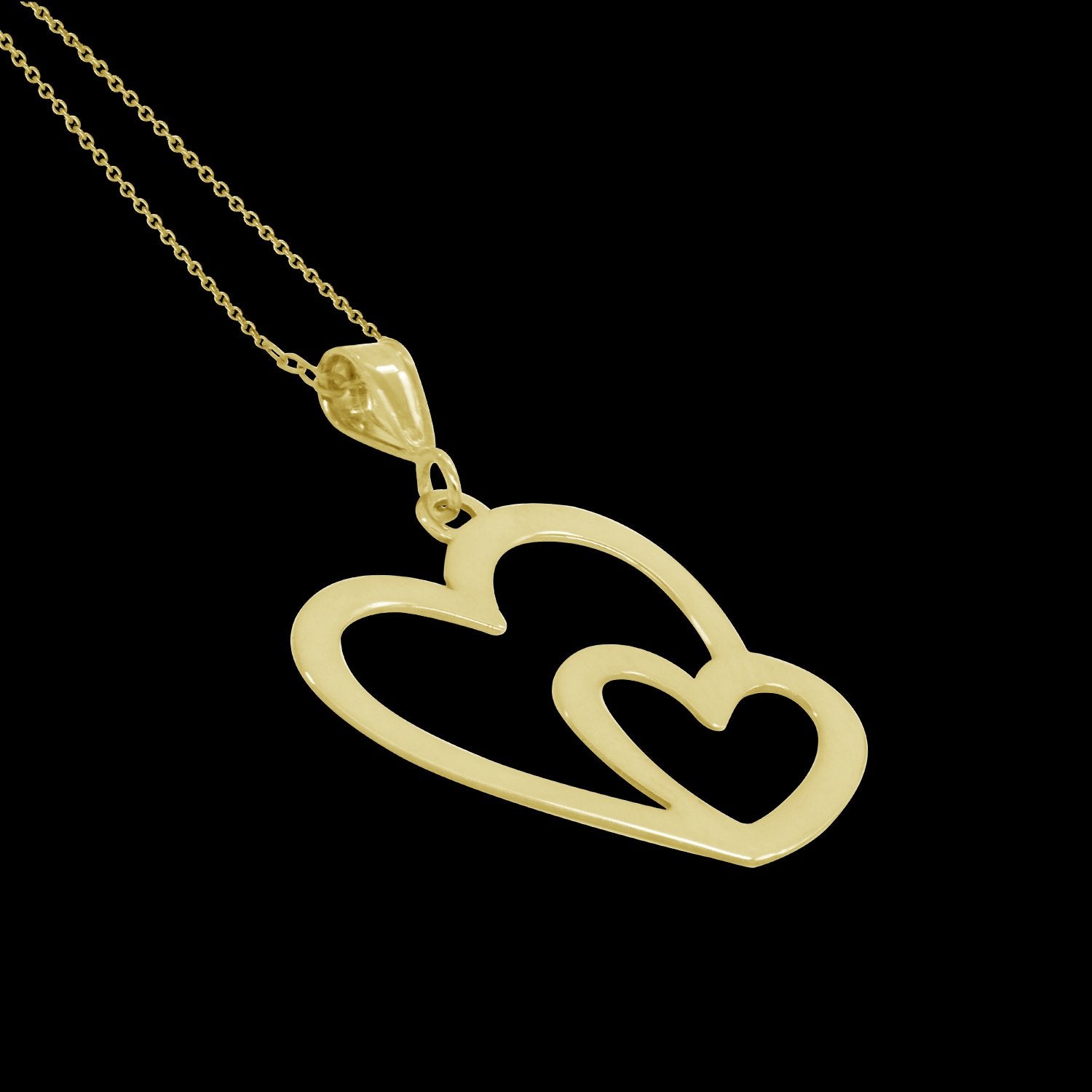 Heart In Heart Necklace