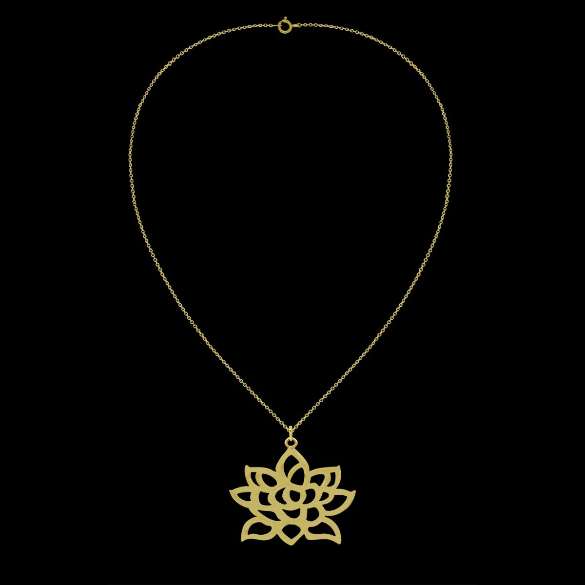 Royal Flower Chain Necklace