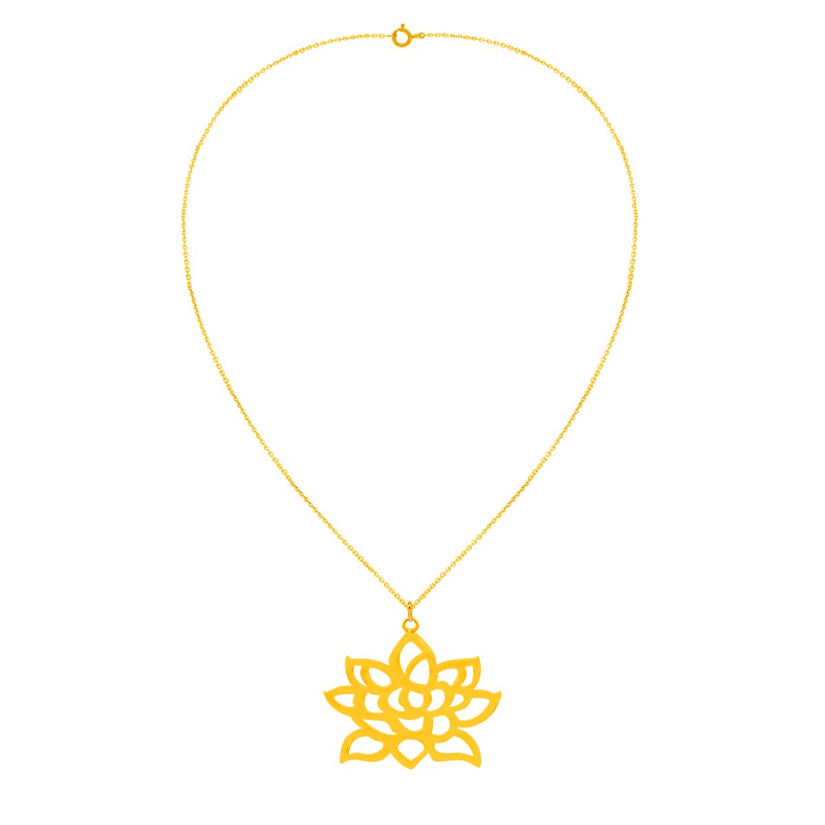 Royal Flower Chain Necklace