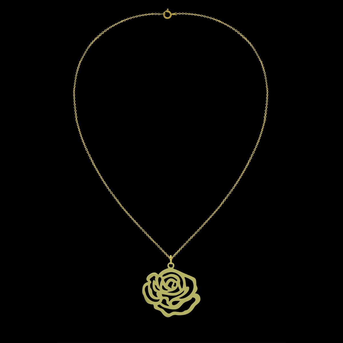 Rosette Chain Necklace