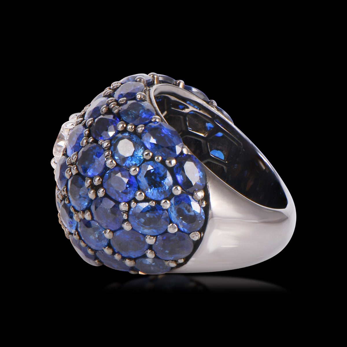 Blue Wave Diamond Ring