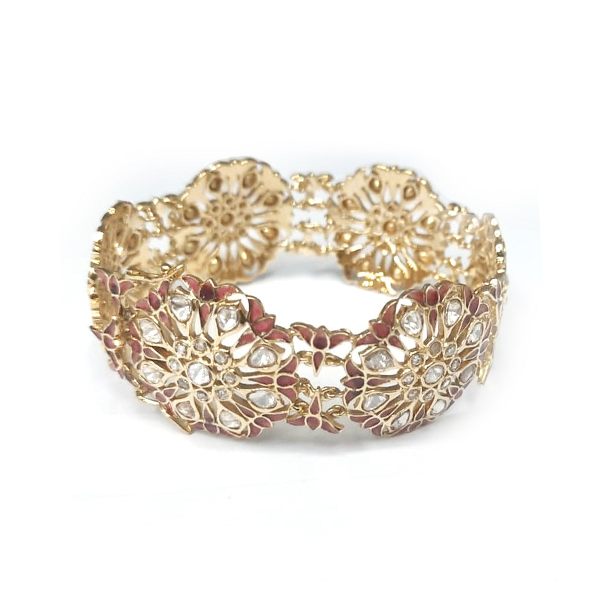 Allure Lotus Polki Bangle
