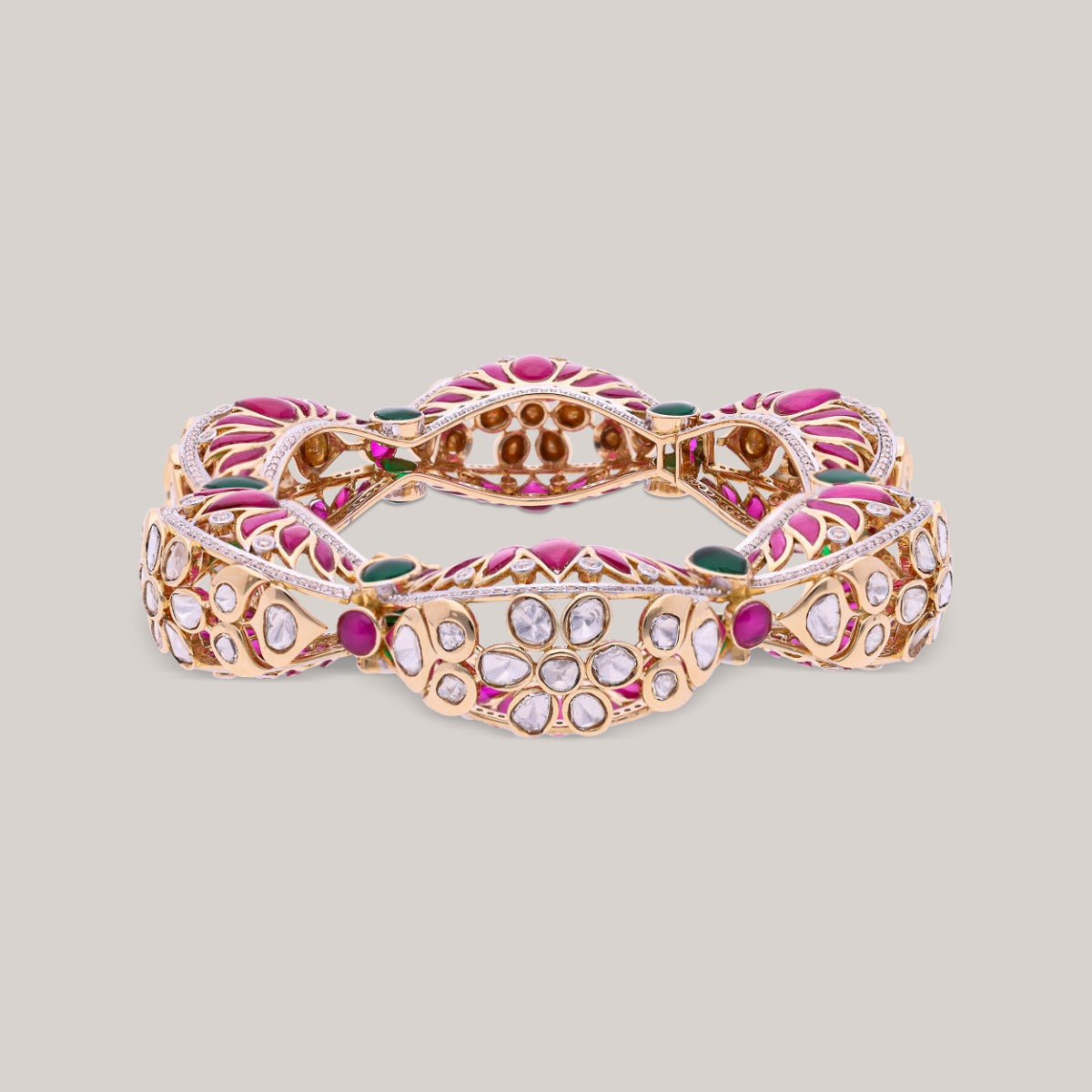 Geranium Diamond Bangle