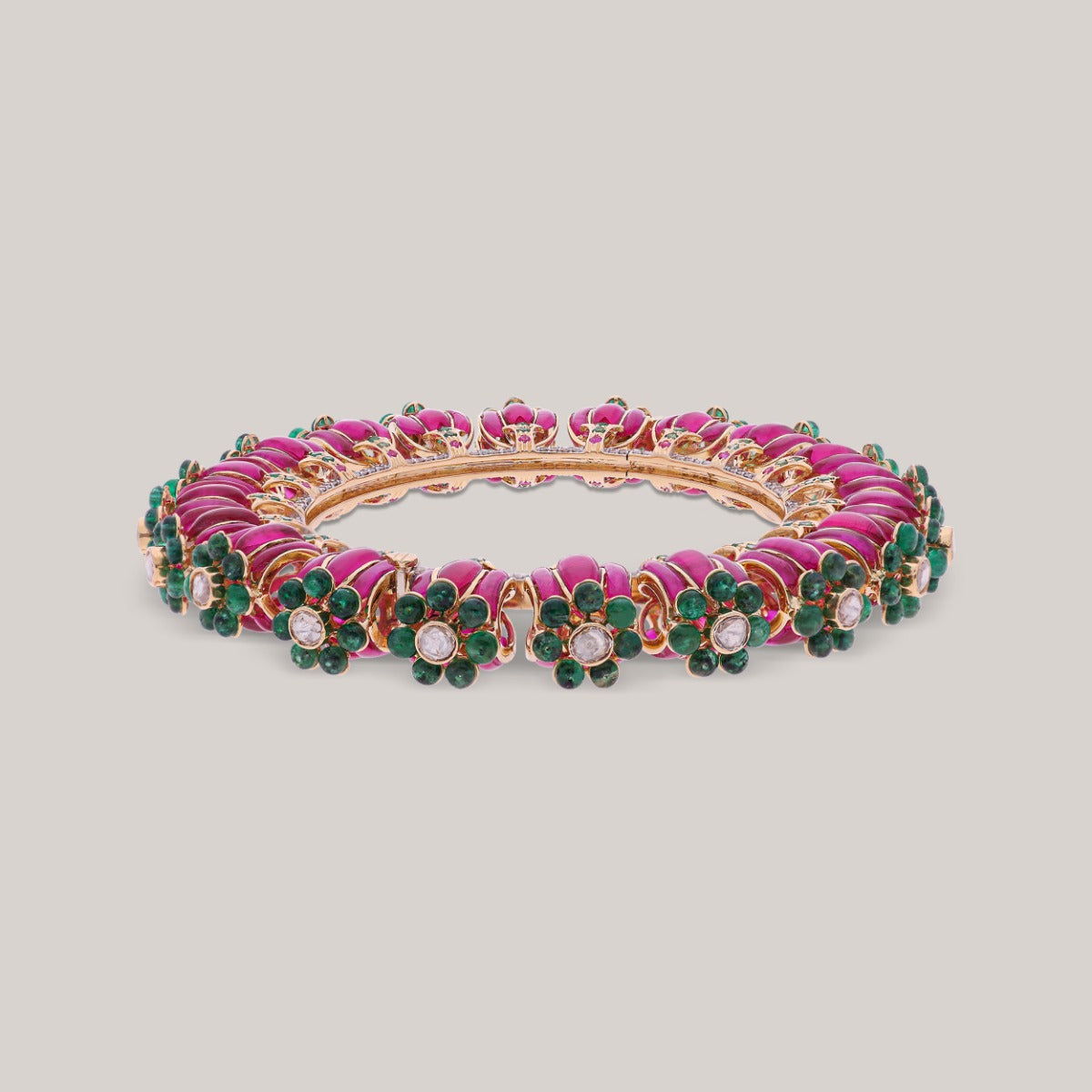 Enchanted Lotus Polki Bangle