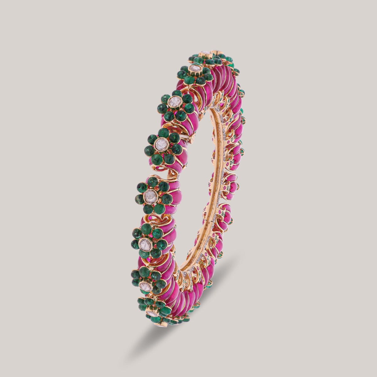 Enchanted Lotus Polki Bangle